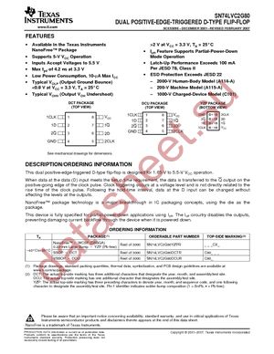 SN74LVC2G80DCUR datasheet  